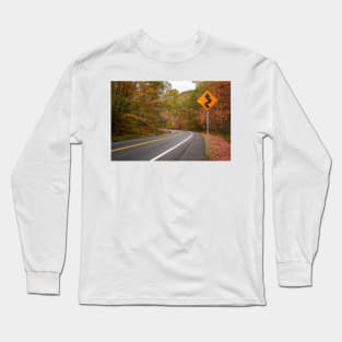 Winding Autumn Road Long Sleeve T-Shirt